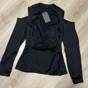 NWT All Saints Danio Off Shoulder Blouse 0